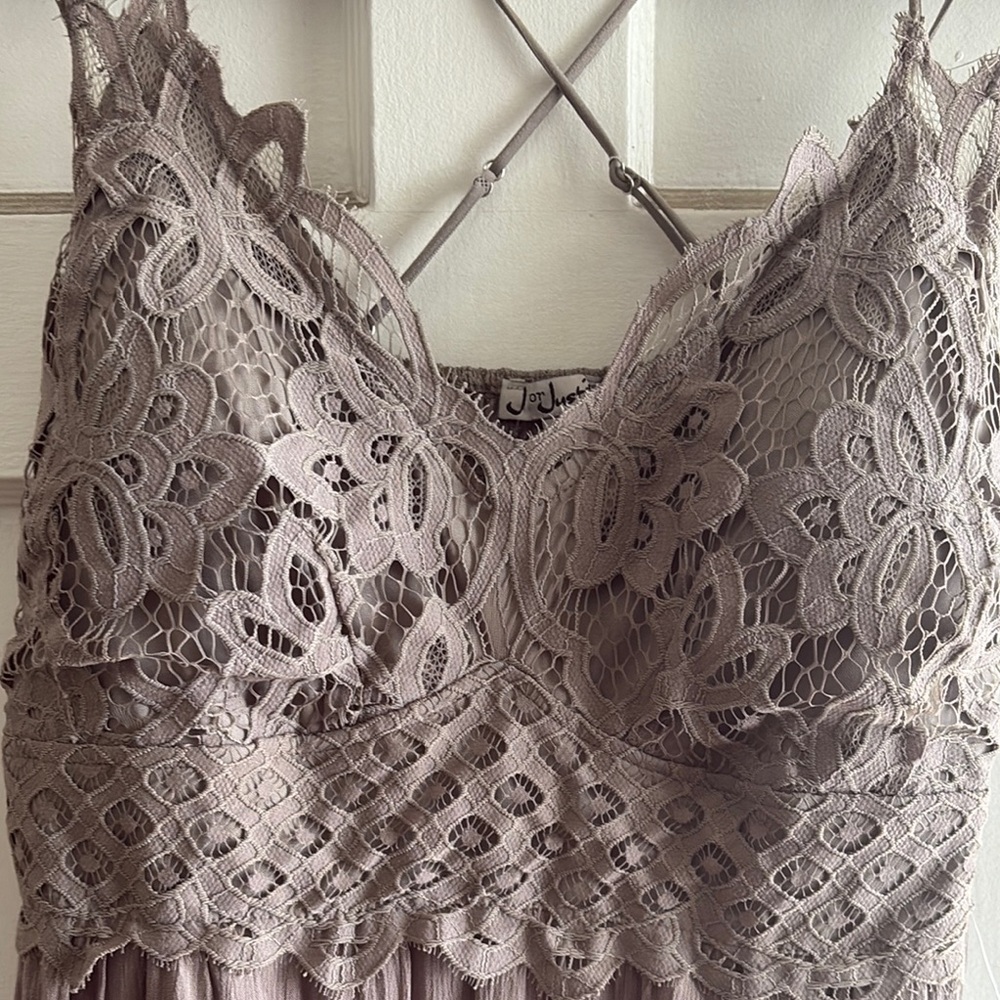 J for Justify Sleeveless Babydoll Maxi Dress - Picture 2 of 7